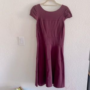 10 Tall Banana Republic Burgundy Dress